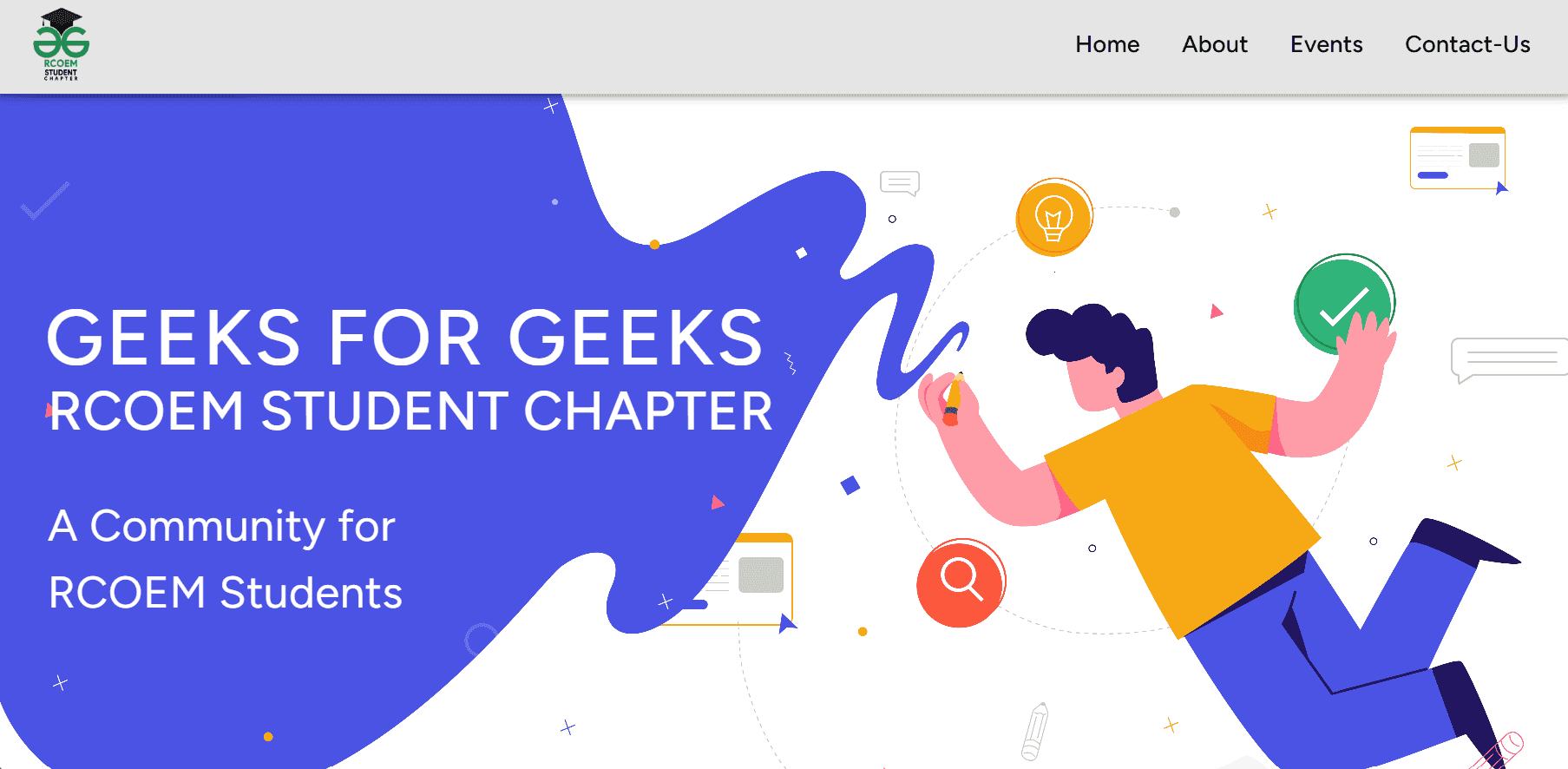 Geeks For Geeks RCOEM Website