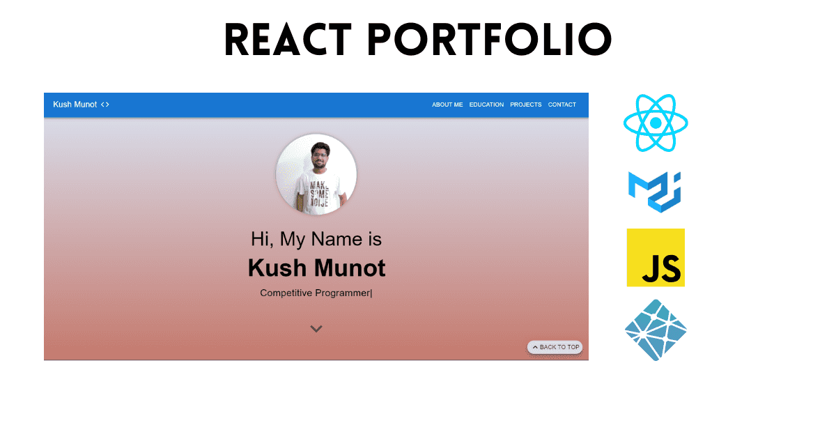 React.js Portfolio v1